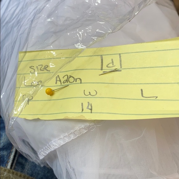 - White tulle slip tiered ruffle for 50's fit flare skirt - Picture 6 of 6